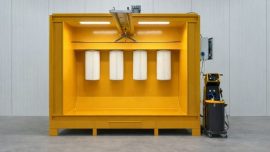 Filtreli Elektrostatik Toz Boyama Kabini